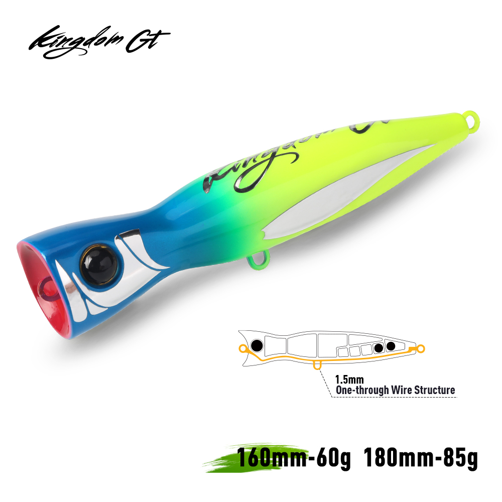Fishing Lure Buzzbait - Kingdom GT Topwater Popper Richiamo di