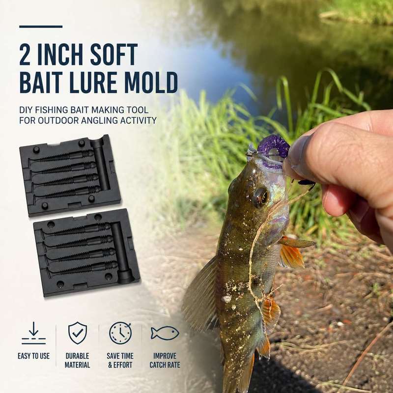 Fishing Lure Making Kit - Stampo per esche morbide da 2