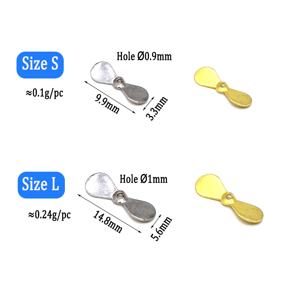Wifreo 40 pz Turbo Elica Spinn - Fishing Lure Blade Bait recensione e prezzo