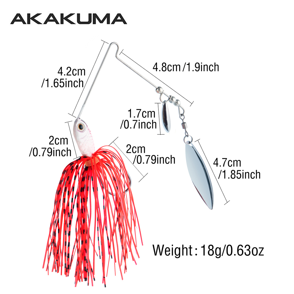 4 pz. Spinnerbait da 18g con d - Fishing Lure Blade Bait recensione e prezzo